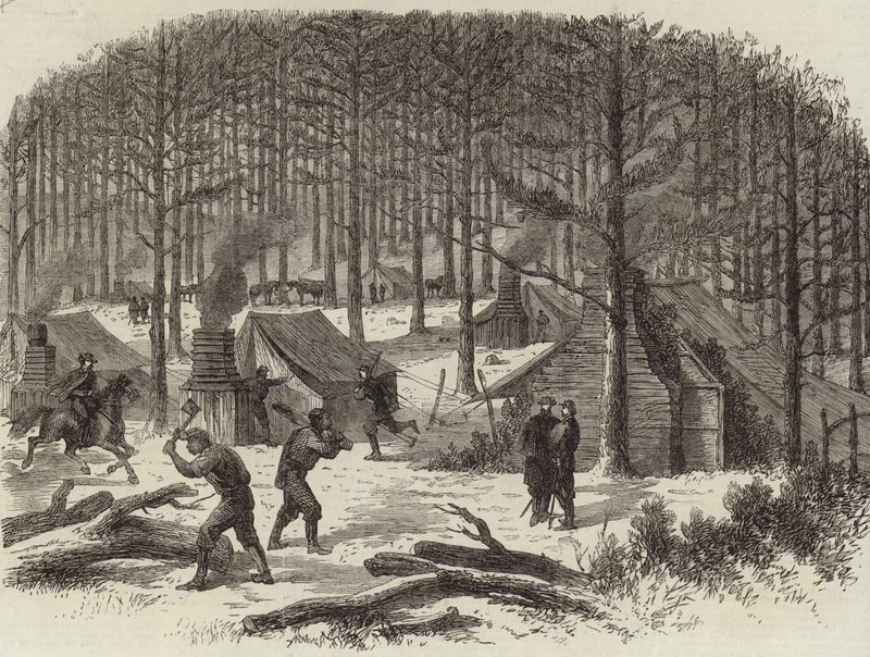General Stuarts Hauptquartier am Rapidan von English School