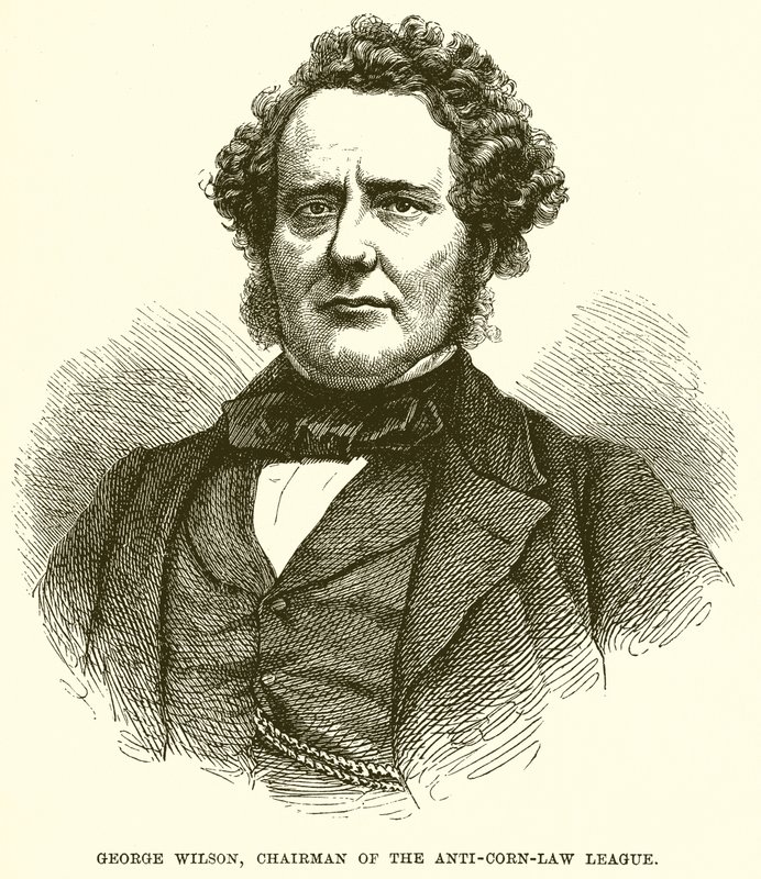 George Wilson, Vorsitzender der Anti-Corn-Law League von English School
