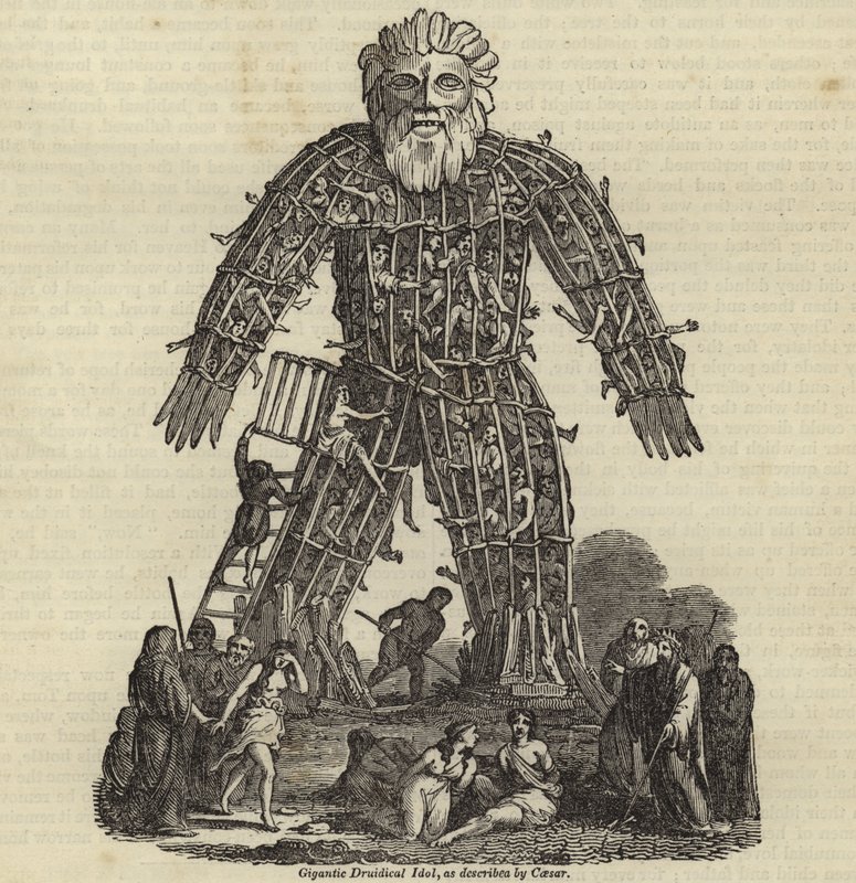 Gigantisches druidisches Idol von English School