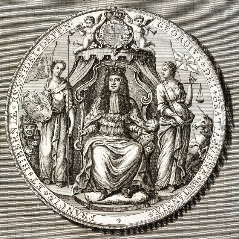 Großes Siegel von König Georg I. von English School