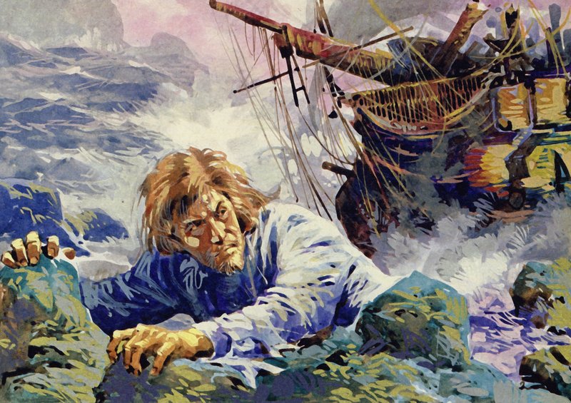 Grotius starb bei der Flucht aus einem Schiffswrack auf dem Weg zurück nach Holland von English School