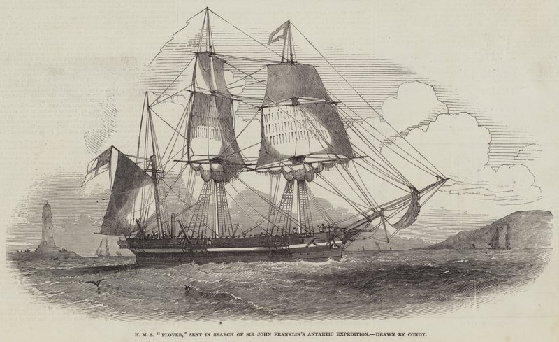 HMS "Plover," gesandt zur Suche nach Sir John Franklins Arktis-Expedition von English School