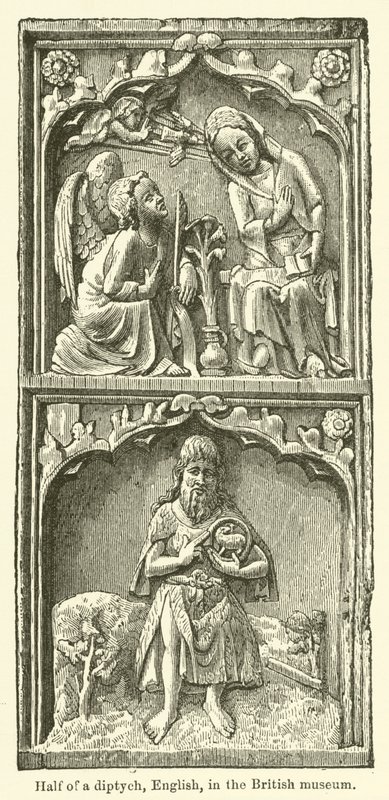 Hälfte eines Diptychons, englisch, im British Museum von English School