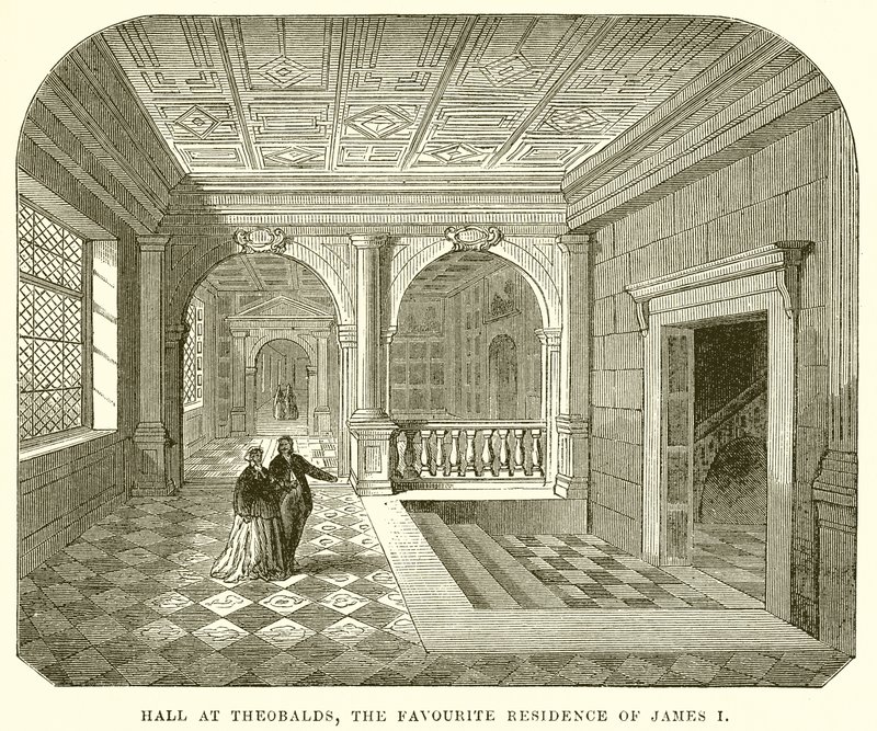 Halle in Theobalds, die Lieblingsresidenz von James I. von English School