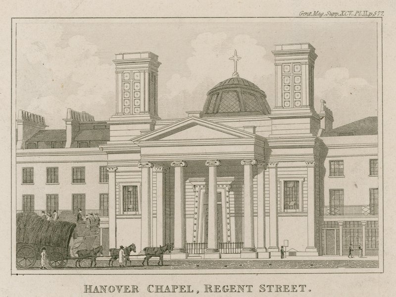 Hannover Kapelle, Regent Street, London von English School