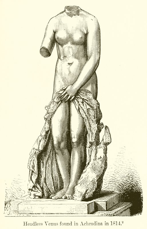 Kopfloser Venus, gefunden in Achradina 1814 von English School