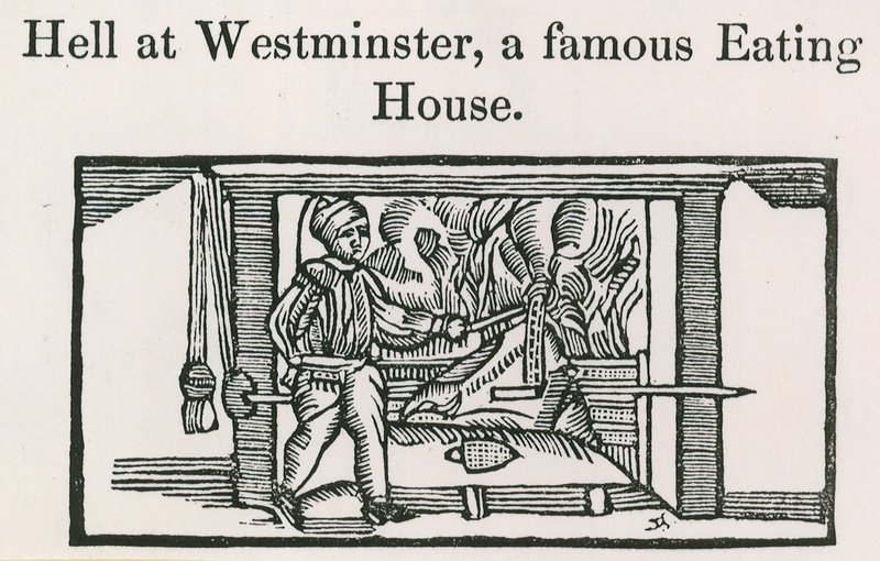 Hell in Westminster, ein berühmtes Speisehaus von English School
