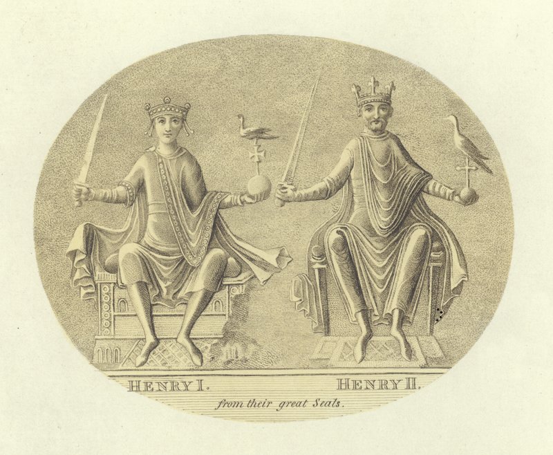 Heinrich I. und Heinrich II., Könige von England von English School