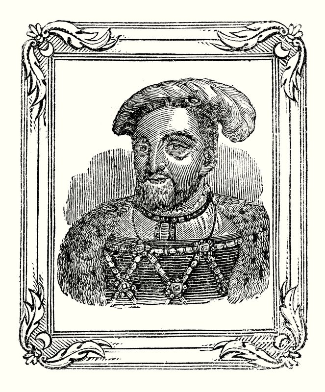 Heinrich VIII. wurde 1490 geboren, 1509 gekrönt, 1547 gestorben von English School