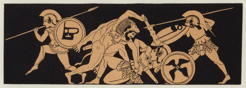 Herkules nimmt den Gürtel von Penthesilea, Königin der Amazonen von English School