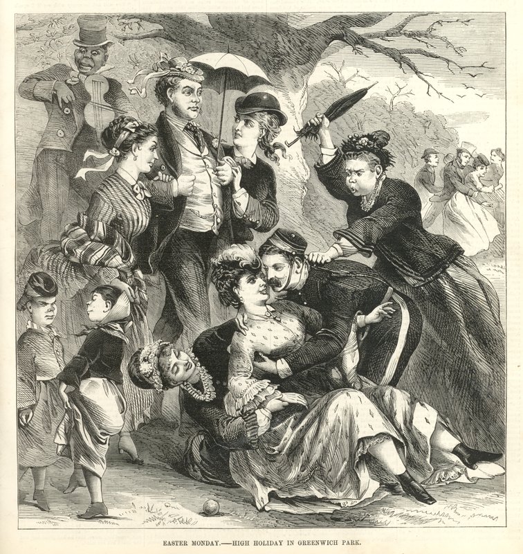 Großer Feiertag im Greenwich Park von English School