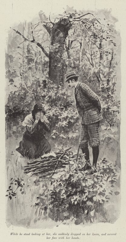 Seine gute Fee, von Mary Elizabeth Braddon (Lithografie) von English School