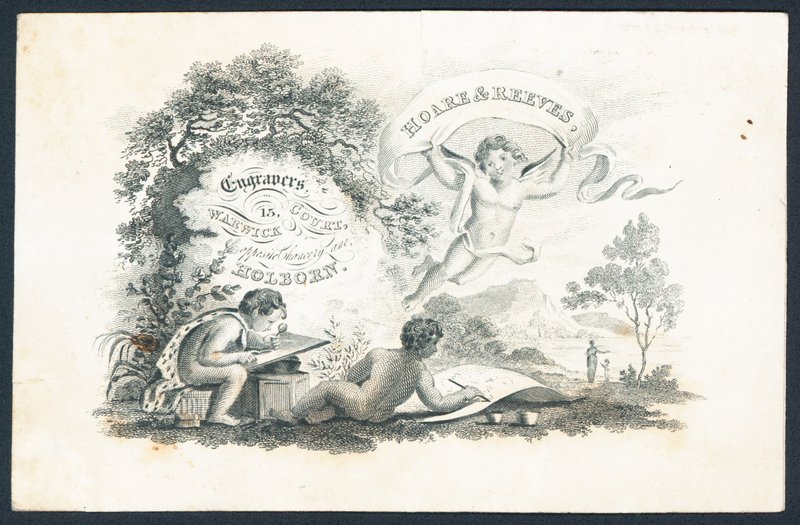 Hoare & Reeves, Graveure, Visitenkarte von English School