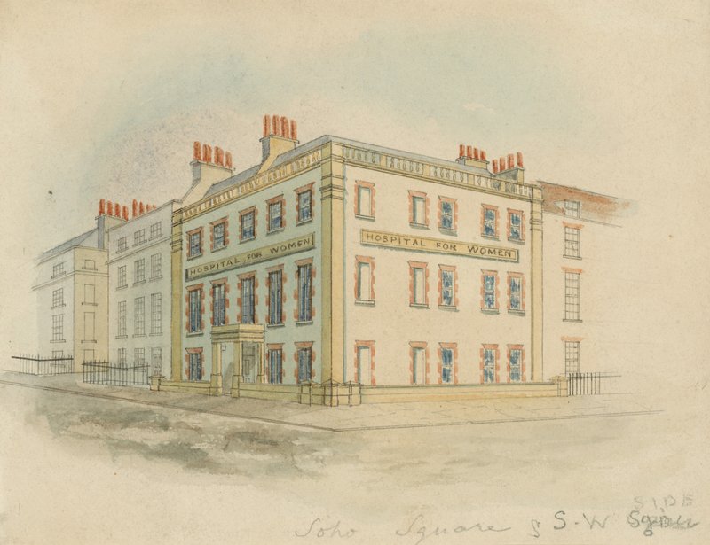 Hospital für Frauen, Soho Square, London von English School