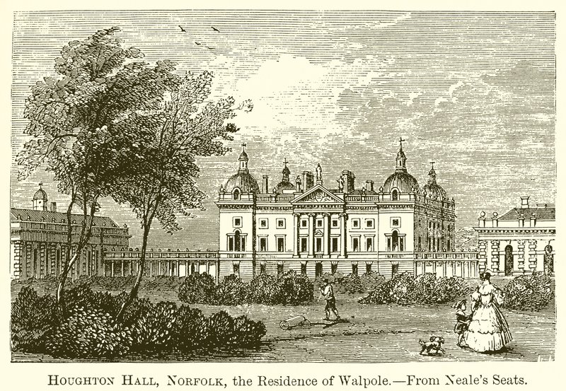 Houghton Hall, Norfolk, die Residenz von Walpole von English School