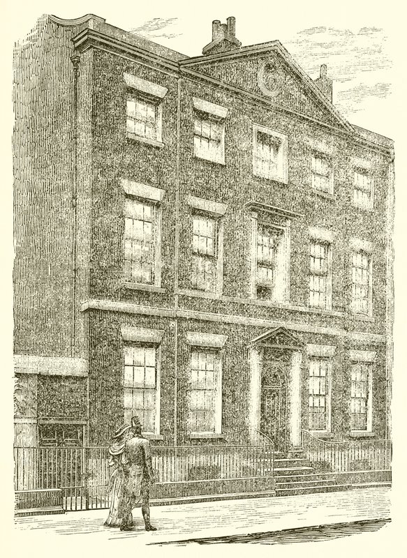Haus in der Rodney Street, Liverpool, wo Mr. Gladstone geboren wurde von English School