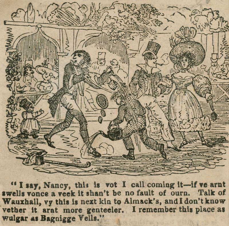 Ich sage, Nancy, das nenne ich es; Vauxhall-Gärten, London von English School