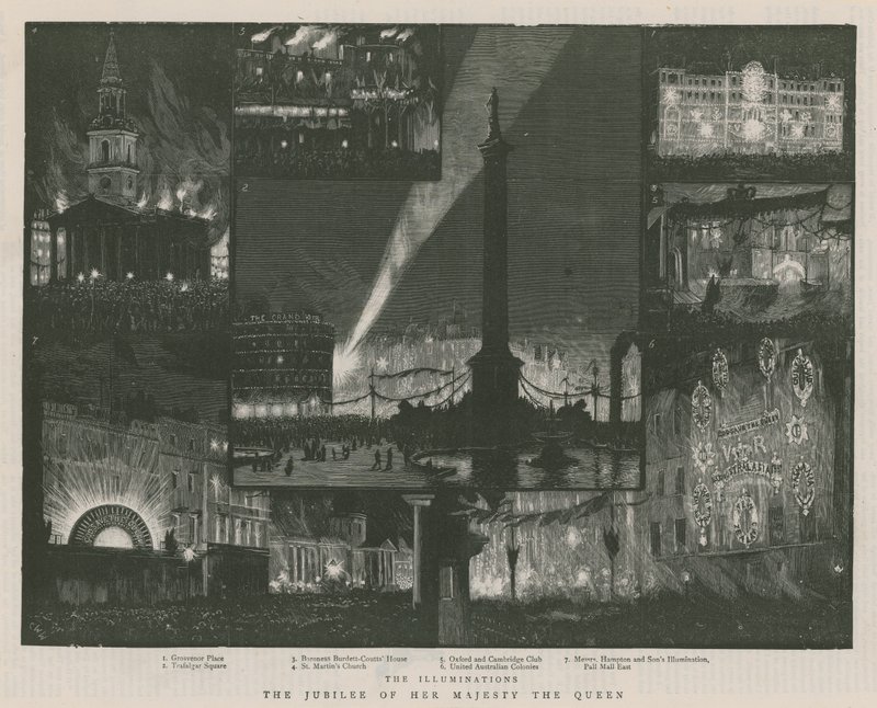 Illuminationen zum Jubiläum Ihrer Majestät der Königin von English School