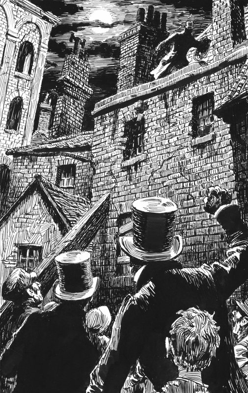 Illustration für Oliver Twist von Charles Dickens von English School
