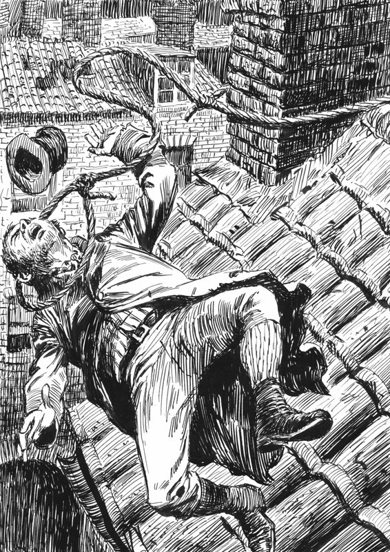 Illustration für Oliver Twist von Charles Dickens von English School