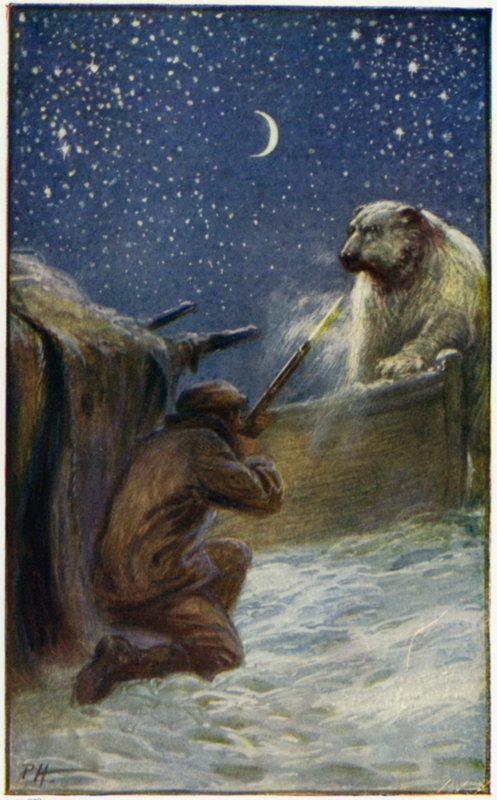 Illustration für Peter der Walfänger von William H. G. Kingston von English School
