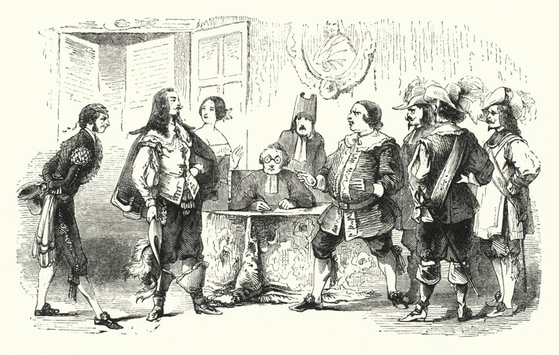 Illustration für Der Barbier von Sevilla von Rossini (Stich) von English School