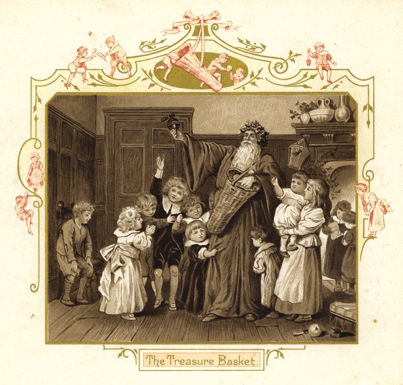 Illustration für Die Ankunft des Weihnachtsmanns von English School