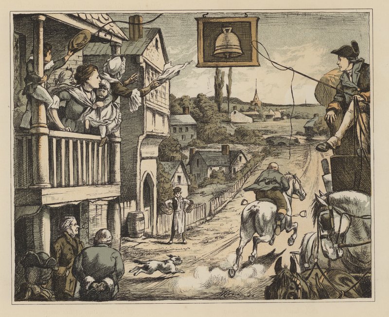 Illustration für Die amüsante Geschichte von John Gilpin von William Cowper (Farblithografie) von English School