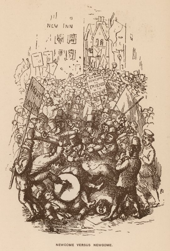 Illustration für Die Newcomes von Thackeray von English School