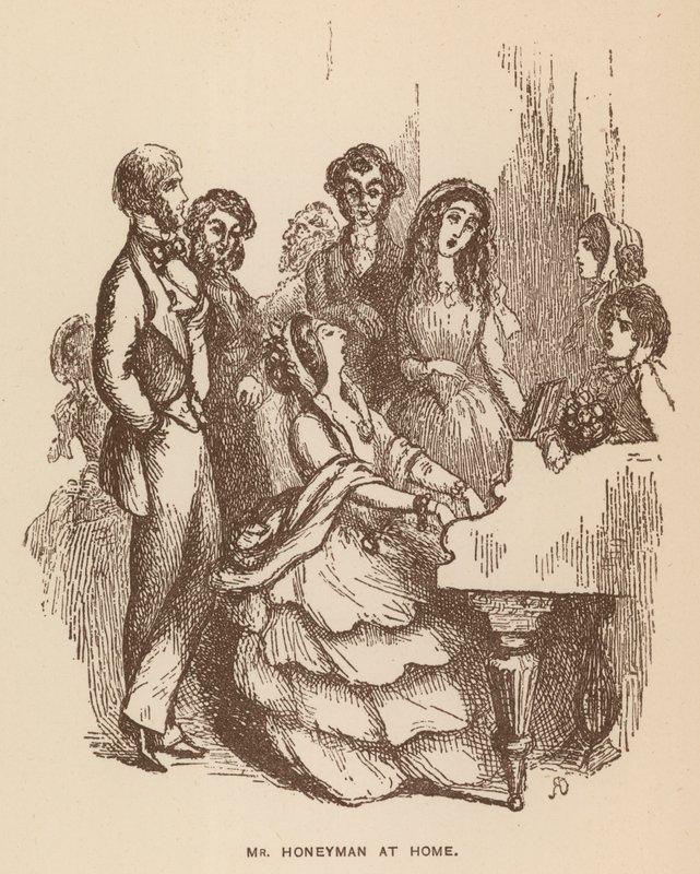 Illustration für The Newcomes von Thackeray (Lithografie) von English School
