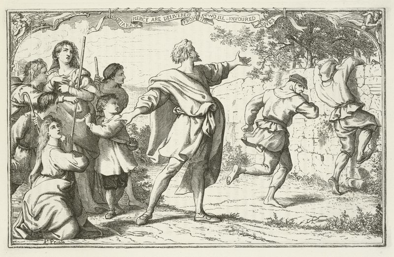 Illustration für Die Pilgerreise von John Bunyan von English School