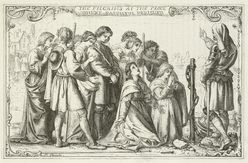 Illustration für Die Pilgerreise von John Bunyan von English School