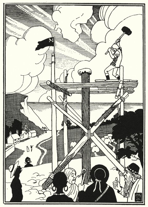 Illustration für die Abenteuer des Baron Münchhausen von English School