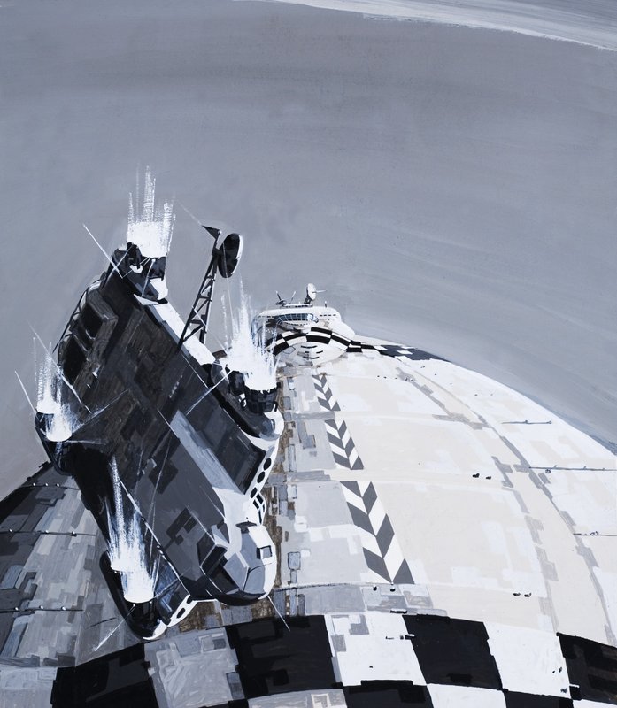 Illustration zur Geschichte von Arthur C. Clarke von English School