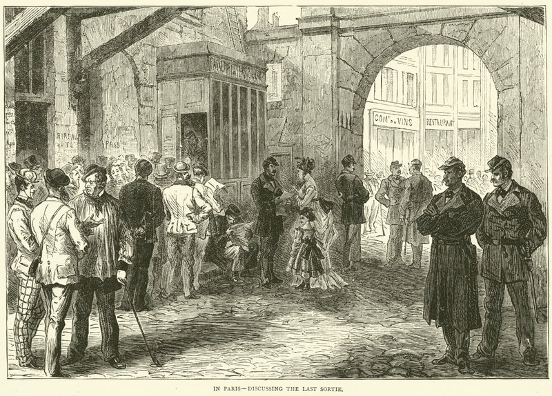 In Paris, Diskussion über den letzten Ausfall, Dezember 1870 von English School