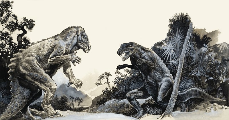 Auf der Suche nach Dinosauriern von English School