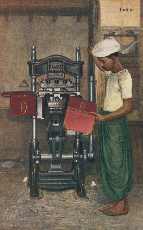Indischer Maschinenbediener von English School