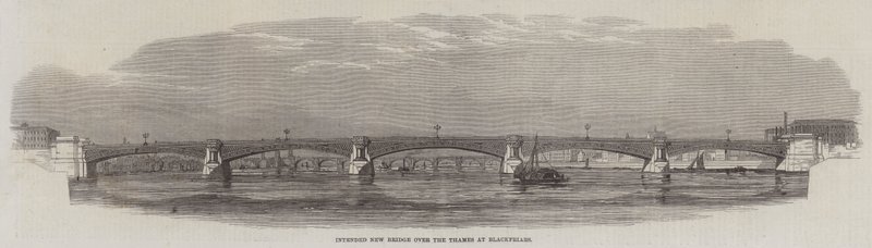Geplante neue Brücke über die Themse bei Blackfriars von English School