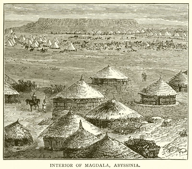 Innenansicht von Magdala, Abessinien von English School