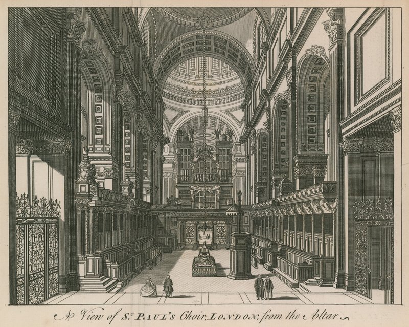 Innenansicht der St. Pauls Kathedrale von English School