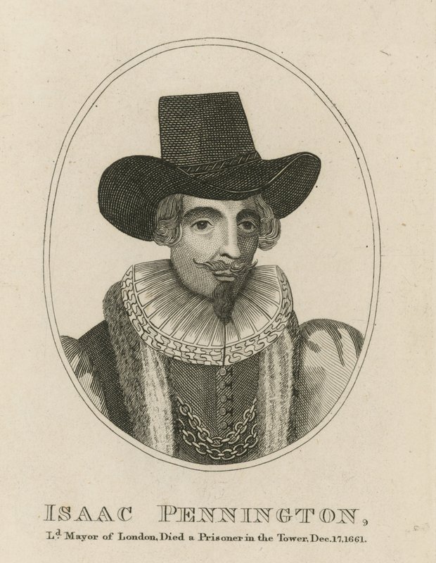 Isaac Pennington, Lord Mayor von London von English School