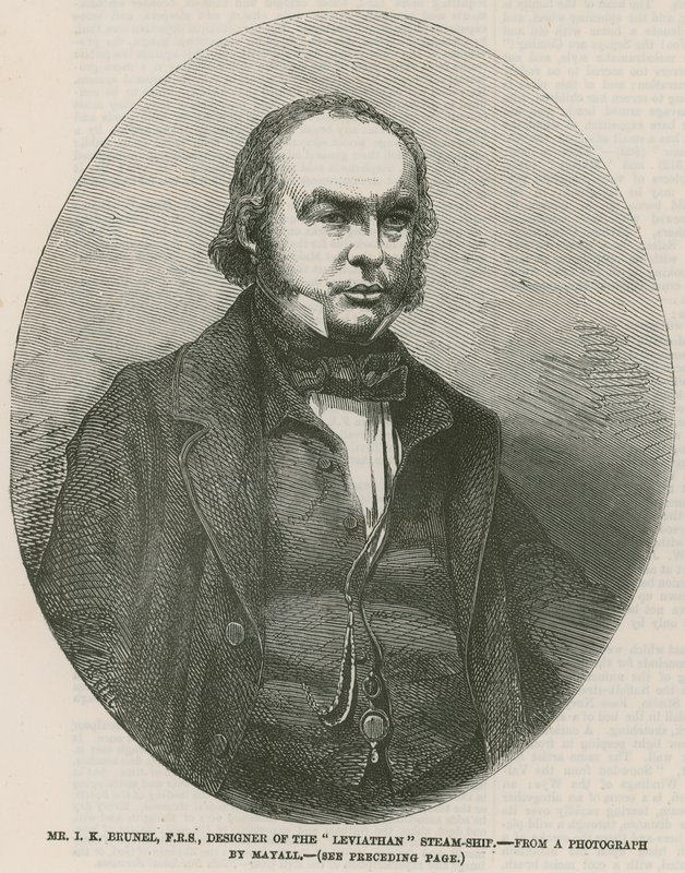 Isambard Kingdom Brunel, Designer des Dampfschiffs Leviathan von English School