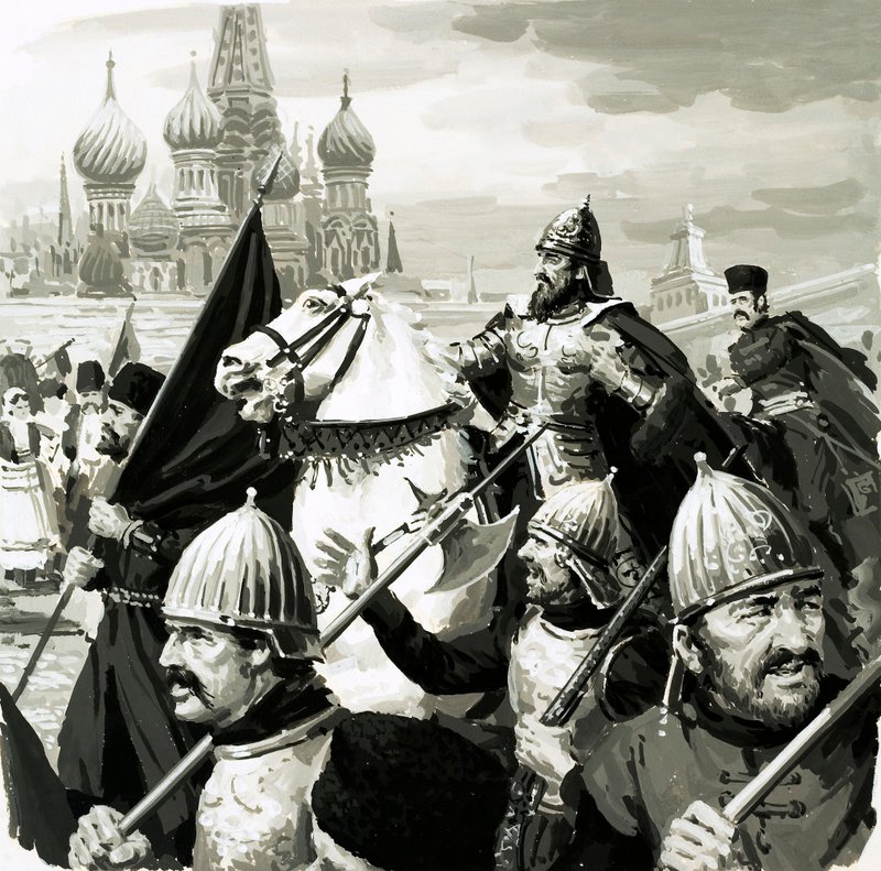 Iwan, Zar von Russland, bewies seinen Wert im Kampf gegen die Tataren von English School