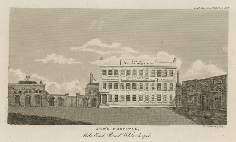 Judenkrankenhaus, Mile End Road, Whitechapel von English School