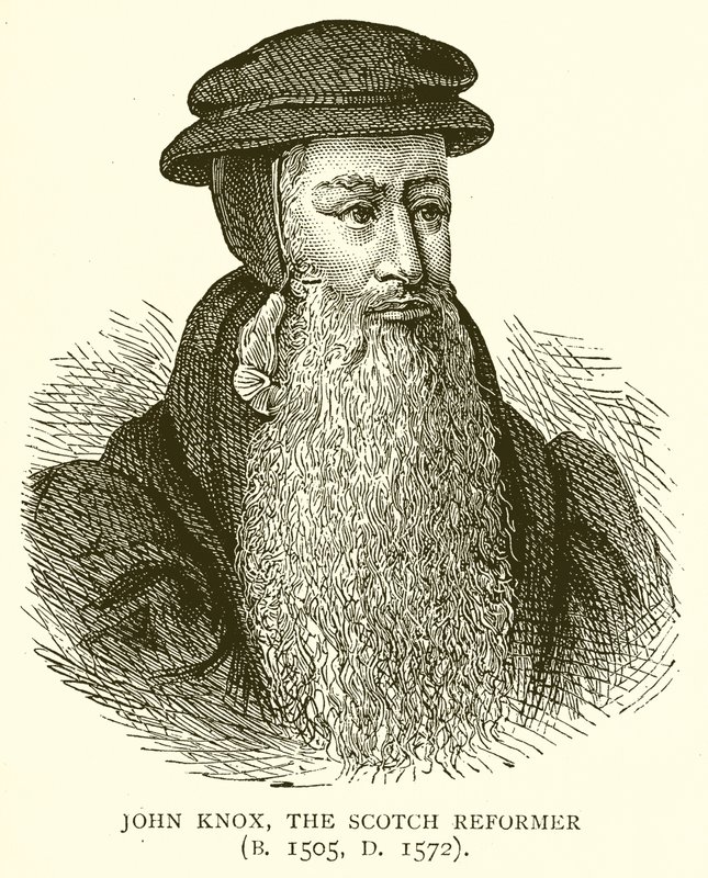 John Knox, der schottische Reformator (geb. 1505, gest. 1572) von English School