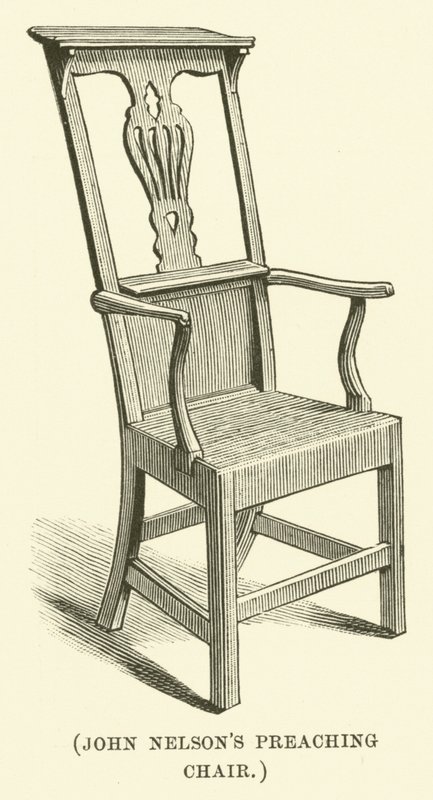 John Nelsons Predigtstuhl (Gravur) von English School