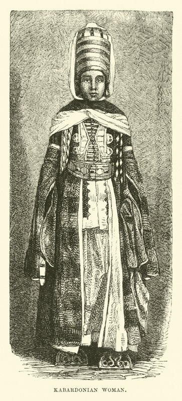 Kabardonische Frau von English School