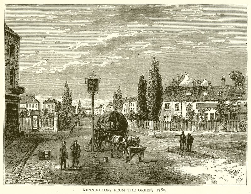Kennington, vom Grünen, 1780 von English School
