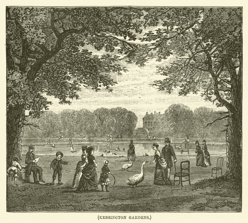 Kensington Gardens (Gravur) von English School