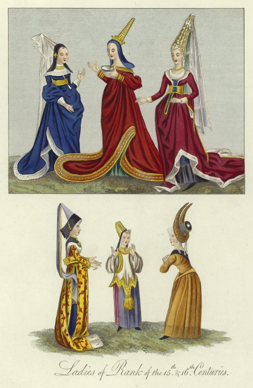 Damen von Rang des 15. und 16. Jahrhunderts von English School